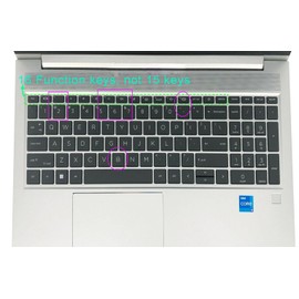 UHamn Silicone Keyboard Cover Skin Compatible with 15.6 inch HP ProBook 450 G8 G9 G10, HP ProBook 455 G8 G9 G10, HP Probook 650 G8 G9, 15.6" ProBook Laptop Keyboard Protective Accessories (Black)