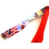 TACHIUSA NAVAJA FOLDING KNIFE STRAIGHT SHAVING RAZOR AMERICAN FLAG SHAVETTE