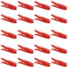 20 Plastic Clothes Pegs Clothes Line Socks Towels Red