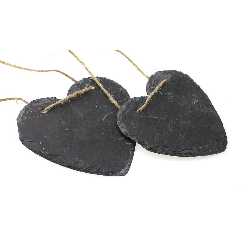 TEMPELWELT 2 x Decorative Hanging Heart Pendant 12 x 11