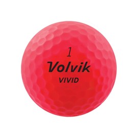 Volvik Vivid Golf Balls - Matte Pink, Dozen