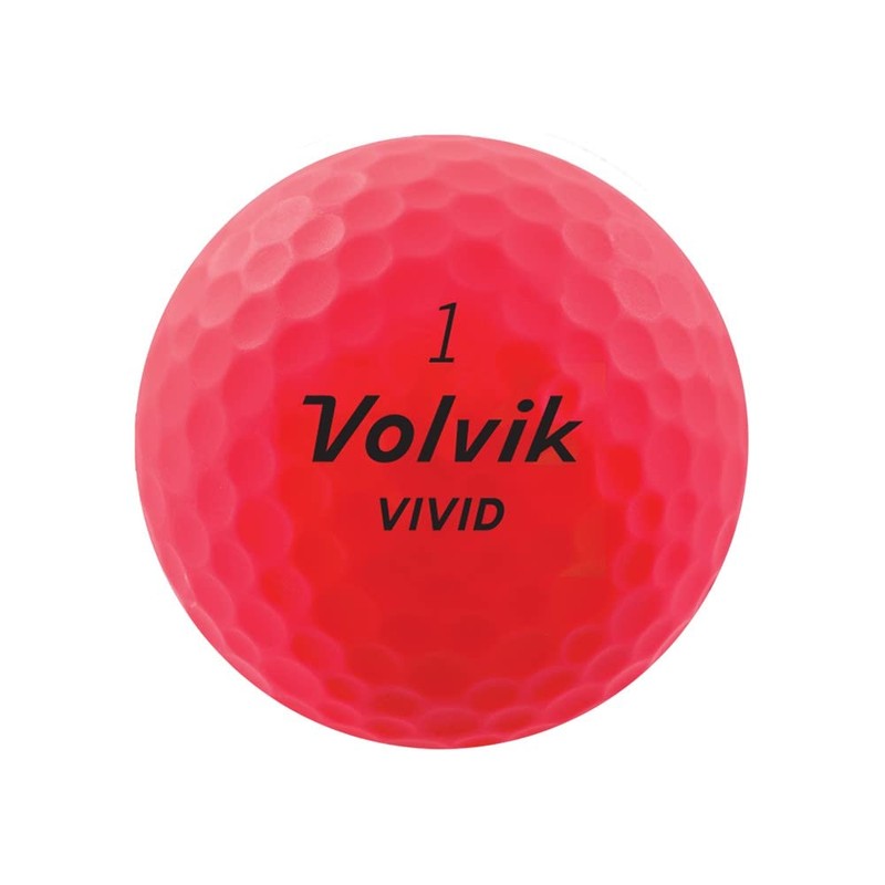 Volvik Vivid Golf Balls - Matte Pink, Dozen