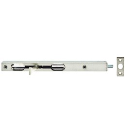 Alberts 126230 Tubular Latch with Lever Silver Painted with Strike Plate 200 x 17 x 15 mm Bolt 7.5 mm