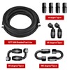 Piodelo 6AN 10FT PTFE Fuel Line Fitting Kit, E85 Nylon