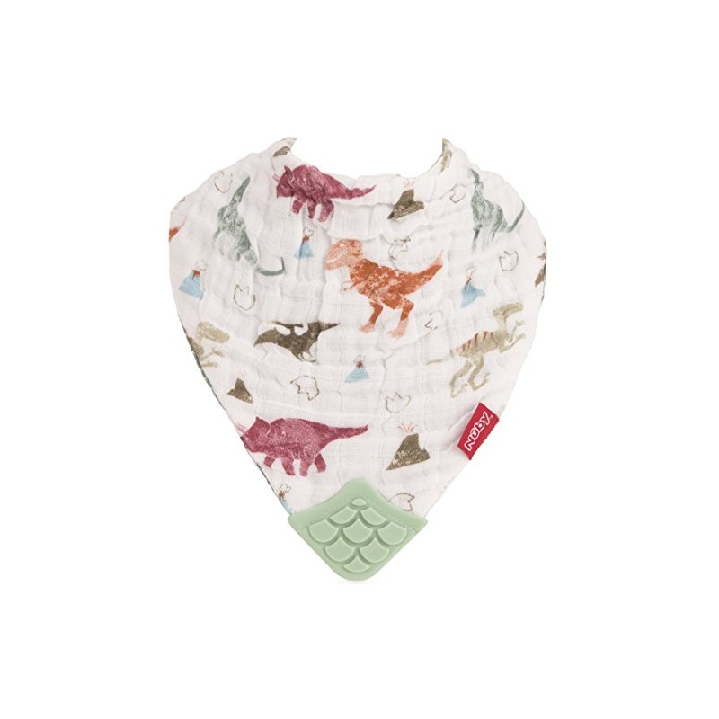 Nuby Baby Bibs - 3 Pc Muslin Bibs - Reversible