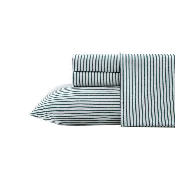 Nautica - Full Sheet Set, Brushed Flannel Bedding Set, Soft