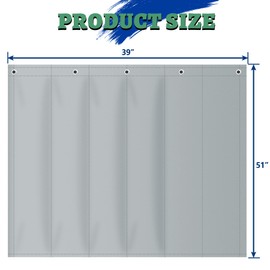 Wintcomfort Magnetic Fireplace Covers Indoor for Insulation, Fireplace Draft Stopper Blanket for Stopping Heat Loss, Magnetic Fireplace Cover for Inside Fireplace, Fireplace Screen, Grey, 51" x 39"