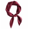 DRCUROTS pure color square scarf head scarf neckerchief for Women