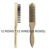 Wire Brush,Heavy Duty Stainless Steel Wire Scratch Brush for Cleaning