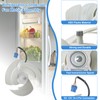EAU63103302 Refrigerator Condenser Fan Motor Assembly Fits for LG Kenmore,Replacement
