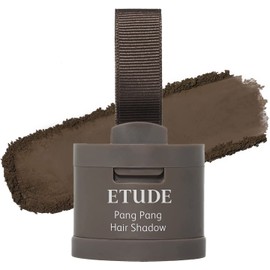 ETUDE Pom Pom Hair Shadow, Dark Brown, Waterproof, Make Up Small Face, Hairline and Thinning Hair, Hairline Powder, 1 Piece