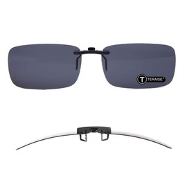 TERAISE Clip on Sunglasses 2-PCS/Day+Night Vision UV400 Flip-Up Sunglasses(2PCS Black+Yellow)