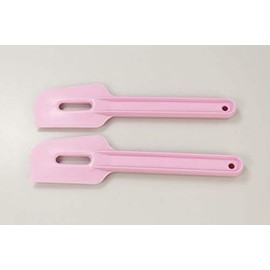 TUPPERWARE Dough Scraper Baking Top Scraper (2) Pink Children 2196