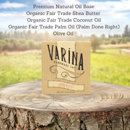 Varina Natural Confetti Bar Soap - Gentle Cleansing for Sensitive Skin, Sweet and Vanilla - 3 Pack