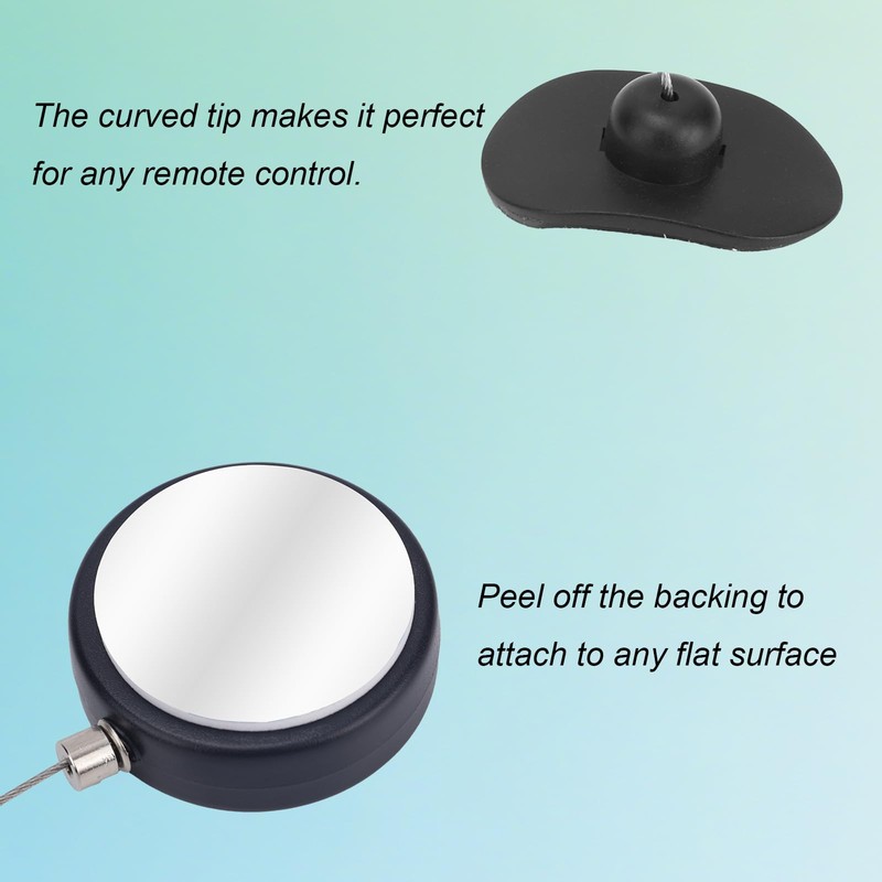 2pcs 4.92ft Retractable Remote Control Tether Locks, Adjustable Security Control