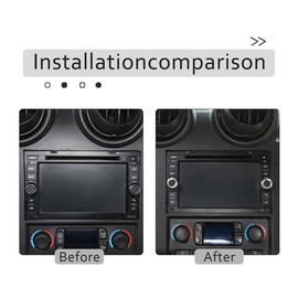 Center Console Volume Tune Knob Cover Ring Trim Interior Accessories Compatible with Hummer H2 2003-2007 (Silver)