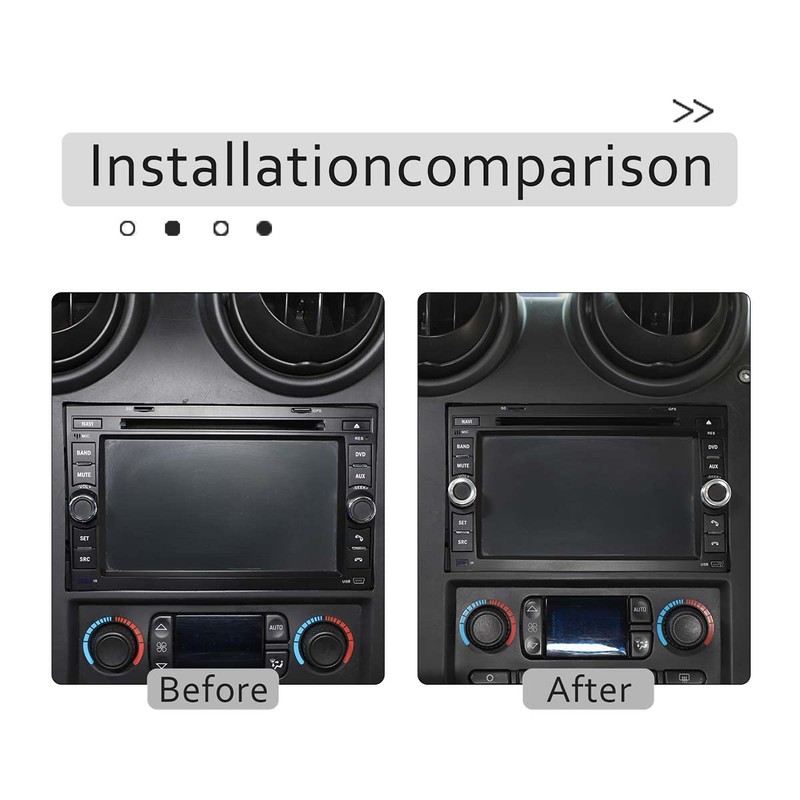 Center Console Volume Tune Knob Cover Ring Trim Interior Accessories