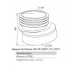110mm Toilet WC Offset Extension Waste Pan Rubber Connector