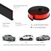 XmuxHai 2.17In(5.5CM)*11.5FT*2PCS Car Wheel Eyebrow Arch Trim Lips Strip Fender