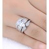 Ginger Lyne Collection Three Piece Bridal Engagement Wedding Ring Set