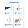 FEAOXYO 20 Sets 3/16 Inch Toggle Bolts for Drywall, Zinc