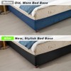 DUJUIKE Velvet Bed Frame Cover, Bed Base Wrap Cover, Alternative