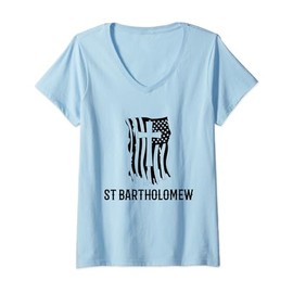 Saint Bartholomew the Apostle. Traditional Catholic Prayer V-Neck T-Shirt