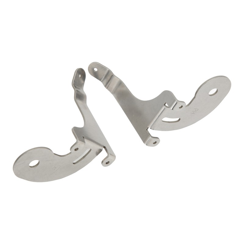 2pcs Spotlight Mounting Bracket Left Right Stainless Steel Chrome Replacement