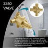 3360 Commercial 3 Way Diverter Shower Valve Compatible with Moen