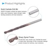 CoCud Carbide Solid Drill Bit 2mm Diameter Articin Coating K45/P10