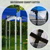 10ft Canopy Canopy Rain Gutter with Adjustable Straps, Waterproof Awning