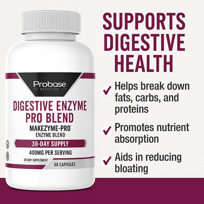 Digestive Enzyme Pro Blend 60 Capsules 30-Day Supply