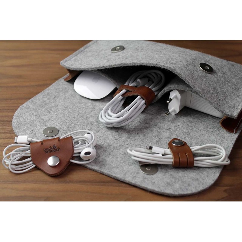 Pack & Smooch Cable Organiser Set, Cable Holder, Cable Ties,