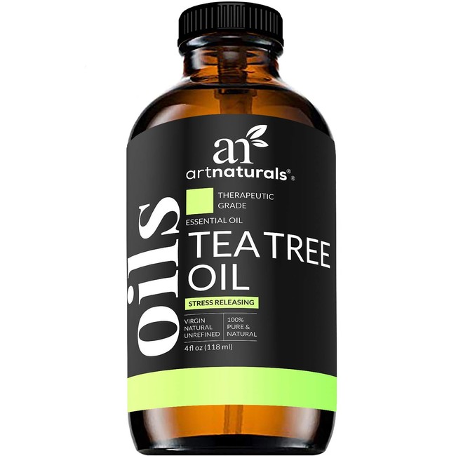 ArtNaturals Tea Tree Essential Oil 4oz - 100% Pure Oils Premium Melaleuca Therapeutic Grade Best for Acne, Skin, Hair, Nail Fungus, Face and Body Wash Aromatherapy & Diffuser