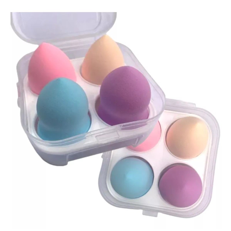 Caja de esponjas blender puff ERGONOMICA HUEVO Maquillaje Kit 4