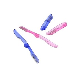 Foldable Eyebrow Razor (2-pack), Approx. 14.5x1.5cm, for Eyebrow Trimming Eye Accessories 4ea