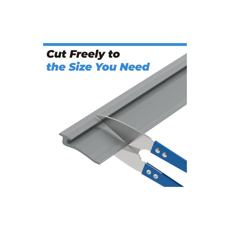 PalpitateC Shower Door Bottom Seal - 36" Long Angled Vinyl
