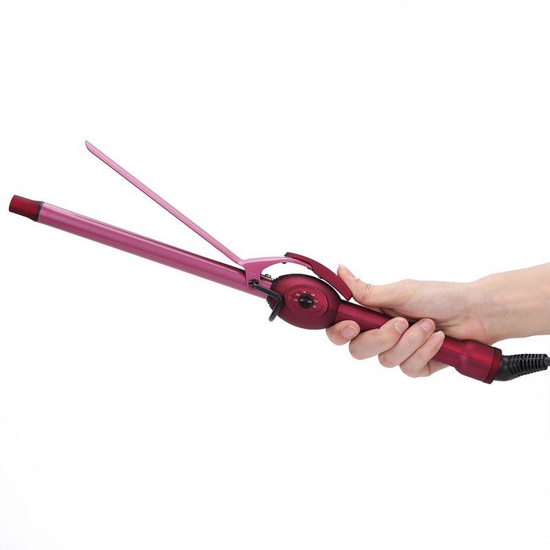 Mini Electric Hair Curler Salon Curling Wand Anti-Scald Temperature Adjustment