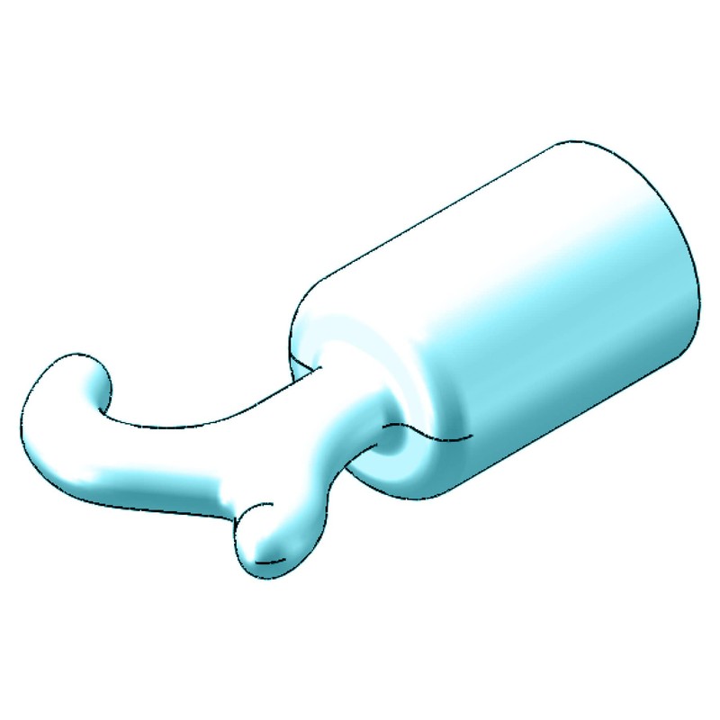 FEPS FE-SH001 Pull Hook Plastic Ideal for Floor Stairs White