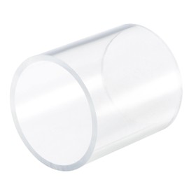sourcing map PVC transparent tube, inner diameter 80 mm, diameter 90 mm, length 100 mm, acrylic plastic tube for lamp making, floor lamps, furniture