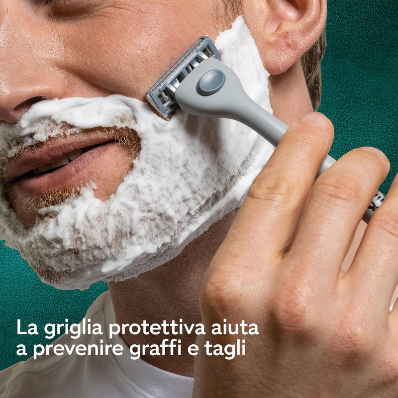 Wilkinson Sword Quattro, rasoio da uomo, formato convenienza, 4 lame
