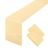 2PCS Champagne Satin Table Runner 12 x 108 Inch Satin