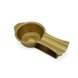 Entirely Copper Floral Carved with cigar punch in Cupreous Pocket Cigar Ashtray