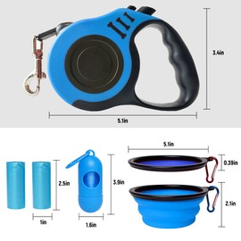 LIEVUIKEN Retractable Dog Leash Automatic Telescopic Tractor Dog Rope, Pet Rope 10/16 FT Durable and Convenient, with Non-Slip Handle, Suitable for Small and Medium-Sized Dogs