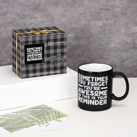 Thank You Gifts for Men Women - Funny Gifts Ideas for Friends, Coworkers, Boss, Employee, Dad, Mom, Mentor - Inspirational, Thoughtful, Birthday, Friendship, Graduation Presents for Him - Coffee Cup