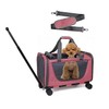 Prokei Pet Carrier with Wheels Cat Dog, PROKEIAirline Approved Telescopic