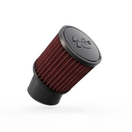 K&N Filtro de Aire Universal Flujo Original Rendimiento Premium Lavable Diámetro Brida 2.4375 Pulgadas Altura 4 Pulgadas Negro RU-1750