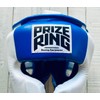 PRIZE RING "Professional SS" Genuine Leather Headgear White/Blue (L)
