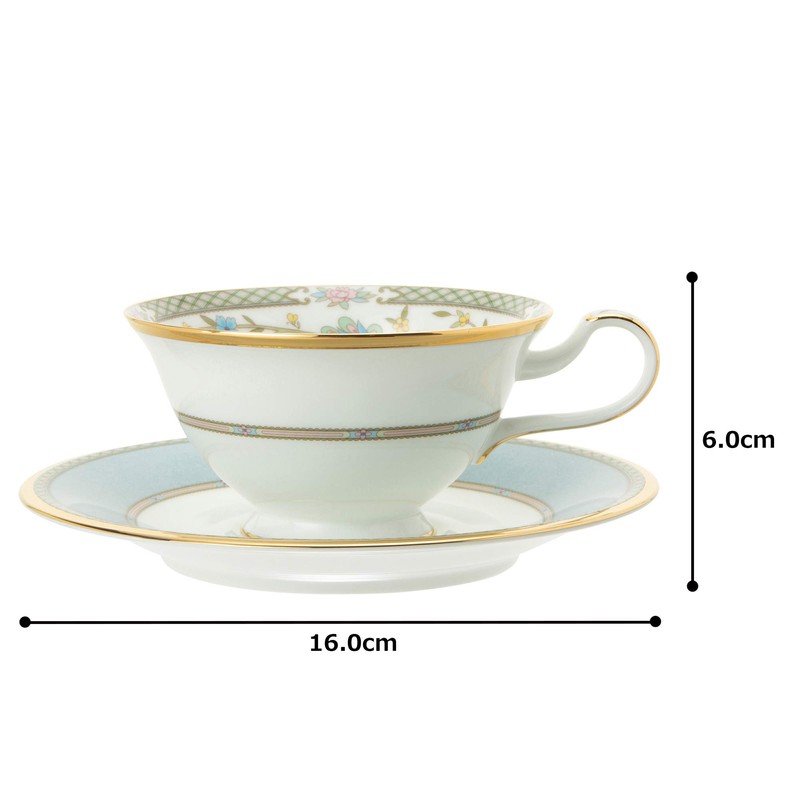 Noritake Bone China Yoshino Cup & Saucer Set