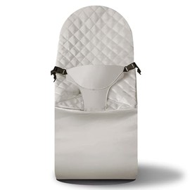 UWSTE Fabric Seat for Bouncer - for BabyBjorn Replacement Cover Compatible with BabyBjörn Bouncer Bliss, Soft Breathable Machine Washable (Beige, Only Seat Cover)